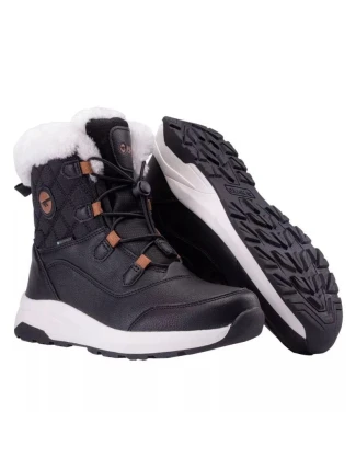 Juniorské členkové snehové topánky Mester Wp Teen Jr 92800555587 Black with White - Hi-Tec