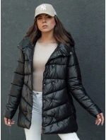 Dámsky prešívaný zimný kabát BLOOM black FashionStreet TY4484