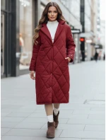 Kurtka zimowa damska WARMISSA pikowana bordowa FashionStreet TY4918z Kurtka zimowa damska WARMISSA pikowana bordowa FashionStreet TY4918z