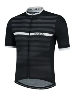 Rogelli STRIPE dres 2XL čierno-biely