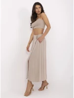 Sukňa D73761M50222A tmavá lila