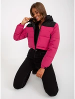 Dámska bunda NM KR D2 3825 73P čierna a červená