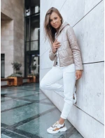 Dámska krátka prešívaná bunda SPORT HEVEN camel FashionStreet TY3711