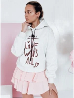 Dámska oversize mikina LOVEWILL sivá FashionStreet BY1468 Dámska oversize mikina LOVEWILL sivá FashionStreet BY1468