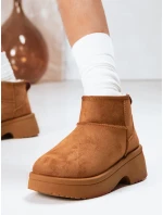 Dámske snežnice na hrubej podrážke camel FashionStreet ZY1288