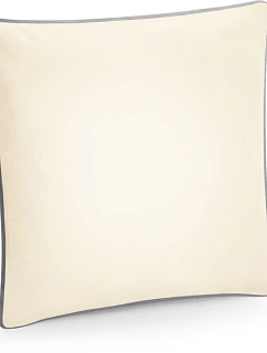 Westford Mill W 355 Fairtrade obliečka na vankúš s lemovaním 50.0355 prírodná/svetlo šedá