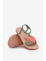 Sandałki Dziecięce Z Sercem 81997 Ipanema My First Baby Zielone