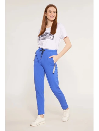 Dámske nohavice / tepláky TRU0010-013 kráľovská modrá - Monnari Dámske nohavice / tepláky TRU0010-013 kráľovská modrá - Monnari