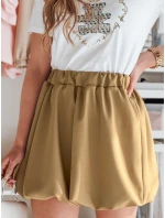 Dámska mini sukňa PUFFELLA hnedá FashionStreet CY0499