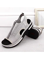 Pohodlné sandále Rieker W RKR686 metalic Pohodlné sandále Rieker W RKR686 metalic