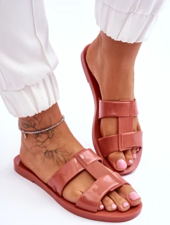 Modne Wegańskie Klapki ZAXY JJ285262 Brudny Róż