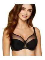 Dámska polovystužená podprsenka Zara / B3 black - Gorteks Dámska polovystužená podprsenka Zara / B3 black - Gorteks