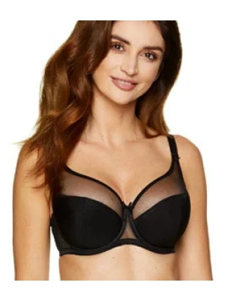 Dámska polovystužená podprsenka Zara / B3 black - Gorteks Dámska polovystužená podprsenka Zara / B3 black - Gorteks