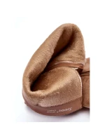 Dámske semišové čižmy na vysokom podpätku Kilrenita beige - Seastar