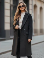 Dámsky zimný kabát dlhý oversize čierny FashionStreet NY0765z