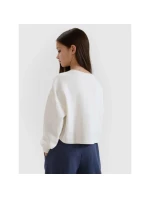 Dievčenská mikina bez kapucne 4F 4FJWSS25TSWSF1483-11S