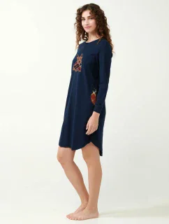 Vamp - Vianočná nočná košeľa s potlačou škótskeho teriéra 21512 - Vamp