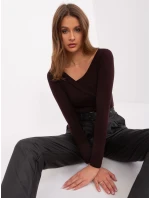 Blúzka EM BZ 785.32P tmavohnedá