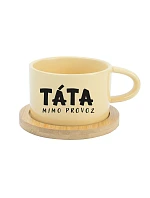 TÁTA MIMO PREVÁDZKY – žltý hrnček Makronka 200 ml TÁTA MIMO PREVÁDZKY – žltý hrnček Makronka 200 ml