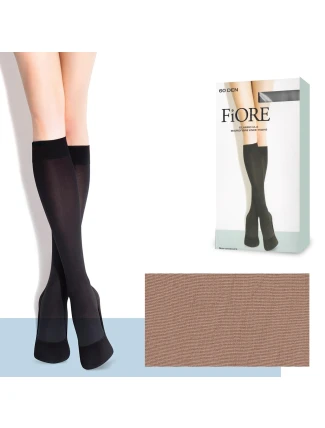 Dámske podkolienky Ula C 2101 masľou 60 DEN - Fiore