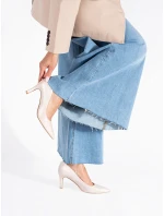 Originálne hnedé lodičky pre ženy na ihlovom podpätku Originálne hnedé lodičky pre ženy na ihlovom podpätku