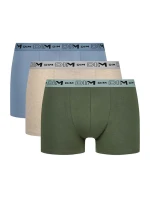 Pánske boxerky z organickej bavlny 3ks DIM GOTS COTTON STRETCH BOXER 3x - DIM - zelené