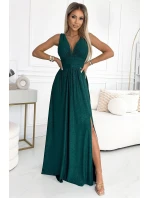 Dámske šaty 490-3 SUSAN zelené - NUMOCO Dámske šaty 490-3 SUSAN zelené - NUMOCO