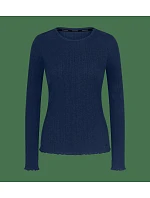 Univerzálny top s rebrovým vzorom LSL – modrý – TRIUMPH Modrý – TRIUMPH Univerzálny top s rebrovým vzorom LSL – modrý – TRIUMPH Modrý – TRIUMPH
