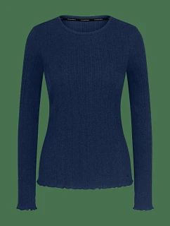 Univerzálny top s rebrovým vzorom LSL – modrý – TRIUMPH Modrý – TRIUMPH