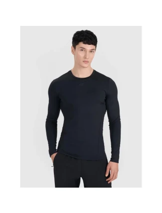 Pánske rýchloschnúce tréningové tričko s dlhým rukávom 4F 4FWMM00TFLOM507-20S pánske