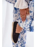 Espadryle Damskie Z Plecionką Vinceza 13625 Czarne