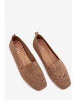 Materiálové dámské mokasyny světle hnědé Dorielle