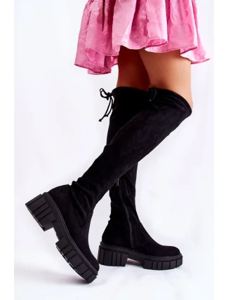 Dámské semišové boty Workers Černá Cheera