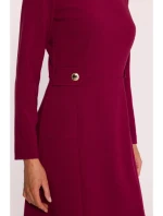 Dámske šaty S419 Bordeaux - Stylove