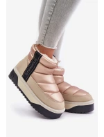 Niskie Śniegowce Na Grubej Podeszwie D.Franklin DFSH371010 Beżowe