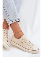 Dámske nízke tenisky Big Star TT274773 Beige Dámske nízke tenisky Big Star TT274773 Beige