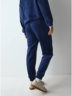 Tepláky Velour Rib Trousers tmavomodré Admiral – TRIUMPH Tepláky Velour Rib Trousers tmavomodré Admiral – TRIUMPH