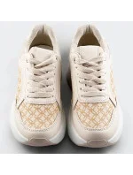 Béžové dámske športové topánky (SG-137)