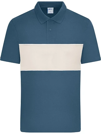 Daiber 8050 Bio polo „Colour-Block“ 02.8050 zaprášená modrá/pieskovec Daiber 8050 Bio polo „Colour-Block“ 02.8050 zaprášená modrá/pieskovec
