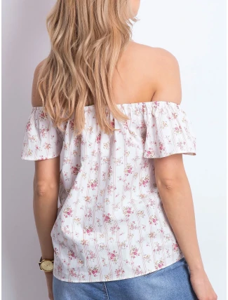 Blúzka 270 BZ 111580.00X bielo-ružová Blúzka 270 BZ 111580.00X bielo-ružová