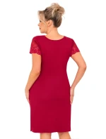 Nočná košeľa Livia Plus Burgundy - Donna