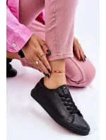 Dámske klasické kožené tenisky Black Misima