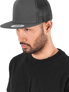 Flexfit 6006 5-panelová čiapka typu Trucker 55.6006, farba charcoal
