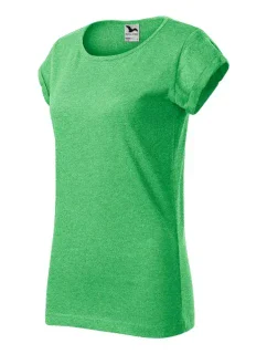 Dámske tričko Fusion so zeleným zvýrazňovačom