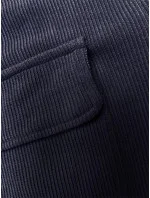 Pruhovaná tmavomodrá tepláková súprava (AMG-335A)