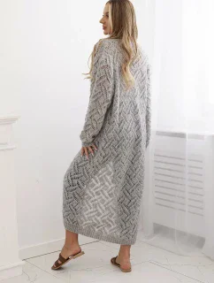 Dlhý sveter Super KID Mohér sivý