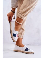 Damskie Espadryle Wsuwane Big Star JJ274964 Biało-Granatowe