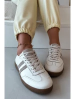 Zazoo N1068 Dámske kožené nízke tenisky Beige