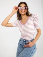 Blúzka FN BZ 4591.06P bielo-ružová