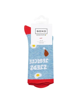 Ponožky SOXO GOOD STUFF - "ZJEDZ JESZCZE" ("Zjedz ešte")
